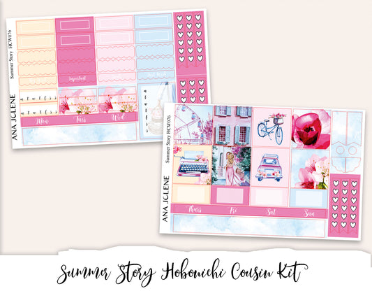 SUMMER STORY Hobonichi Cousin Weekly Planner Sticker Kit