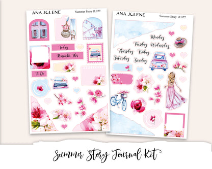 SUMMER STORY Mini Journal Sticker Kit