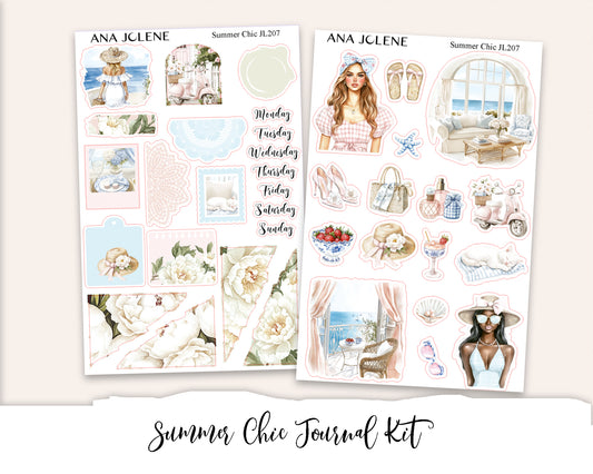 SUMMER CHIC  Mini Journal Sticker Kit