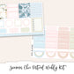 SUMMER CHIC  Planner Sticker Kit (Vertical Weekly)