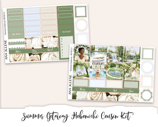 SUMMER GETAWAY Hobonichi Cousin Weekly Planner Sticker Kit