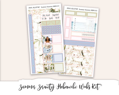 SUMMER SERENITY  Hobonichi Weeks Planner Sticker Kit