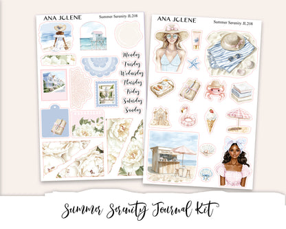 SUMMER SERENITY  Mini Journal Sticker Kit