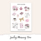 SUNDAY MORNING Mini Journal Sticker Kit