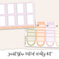 SUNSET  GLOW Planner Sticker Kit (Vertical Weekly)