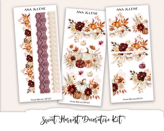 SWEET HARVEST Decorative Planner Sticker Kit