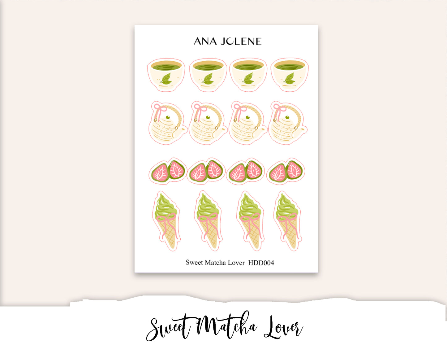MATCHA LOVER Deco Stickers