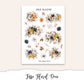 TESSA  FLORAL Planner Sticker Kit (Vertical Weekly)