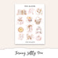 SOFTLY TURNING  Mini Journal Sticker Kit