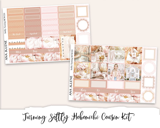 SOFTLY TURNING Hobonichi Cousin Weekly Planner Sticker Kit