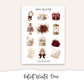 VELVET WINTER Hobonichi Weeks Planner Sticker Kit