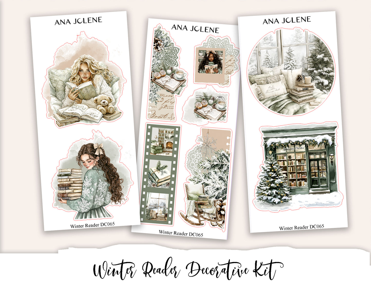 WINTER READER Decorative Planner Sticker Kit