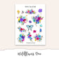 WILDFLOWERS Mini Journal Sticker Kit