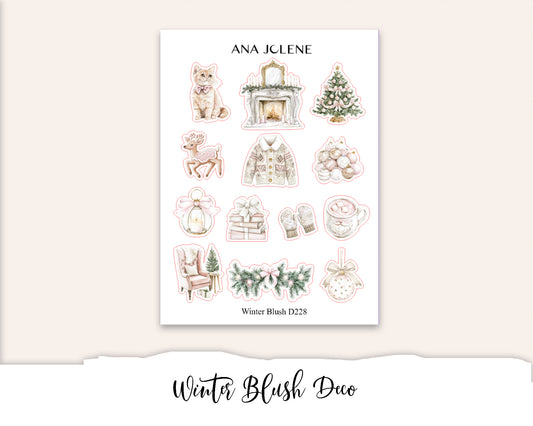 WINTER BLUSH Deco Stickers