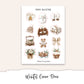 WINTER COCOA Hobonichi Weeks Planner Sticker Kit