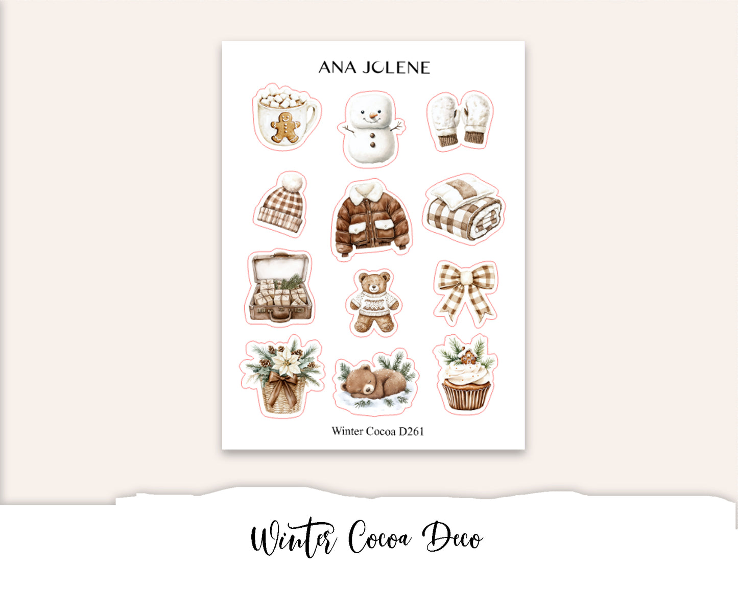 WINTER COCOA Deco Stickers