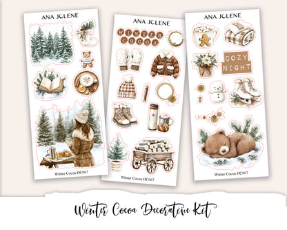 WINTER COCOA  Decorative Planner Sticker Kit
