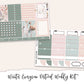 WINTER EVERGREEN Planner Sticker Kit (Vertical Weekly)