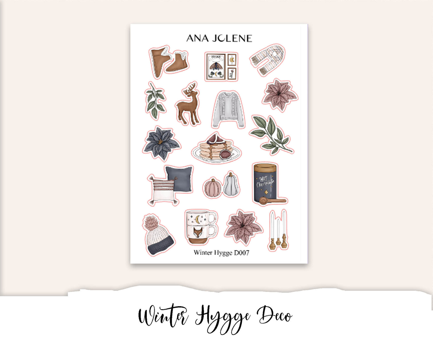 WINTER HYGGE Planner Sticker Kit (Vertical Weekly)