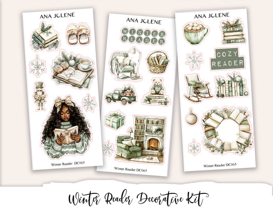 WINTER READER Decorative Planner Sticker Kit