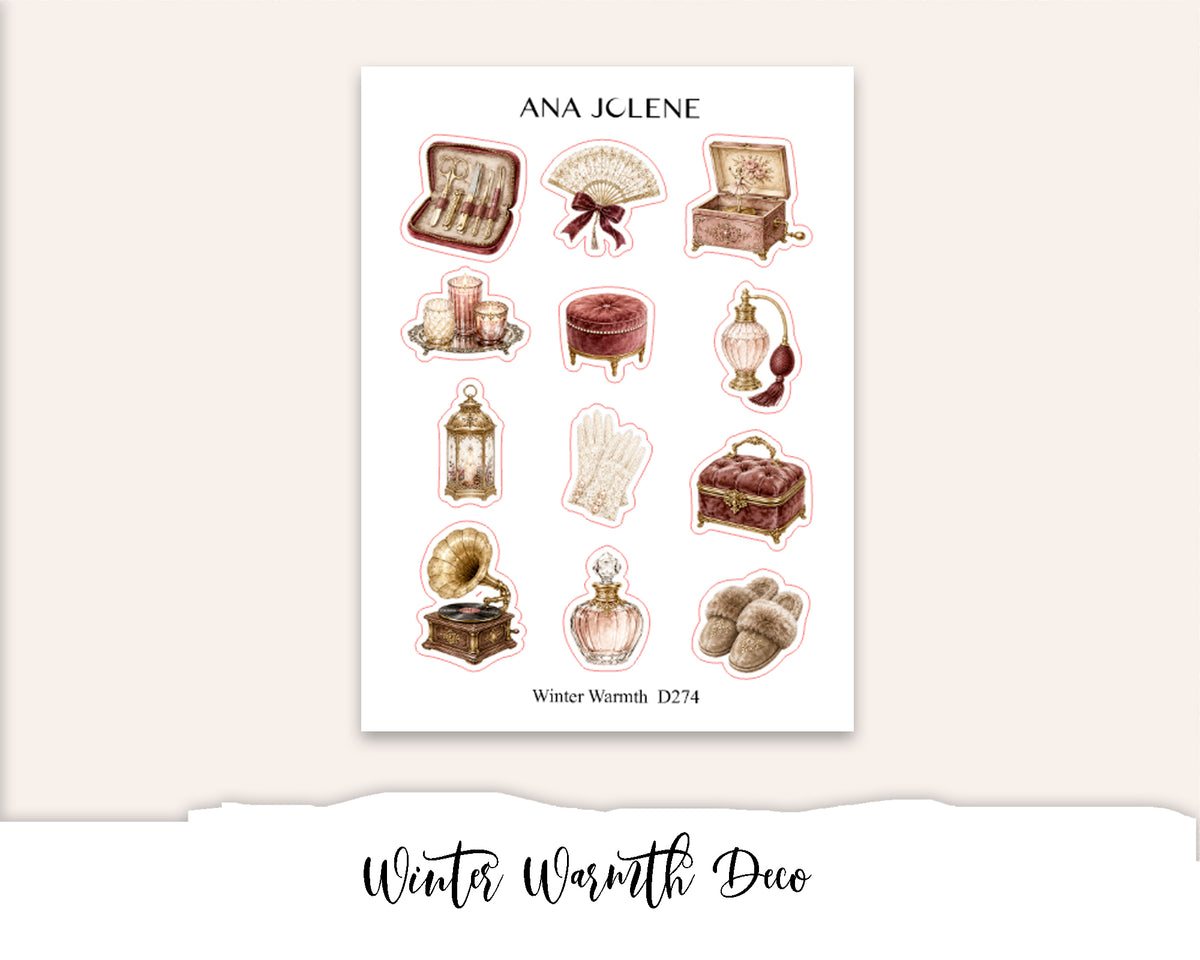 WINTER WARMTH Deco Stickers