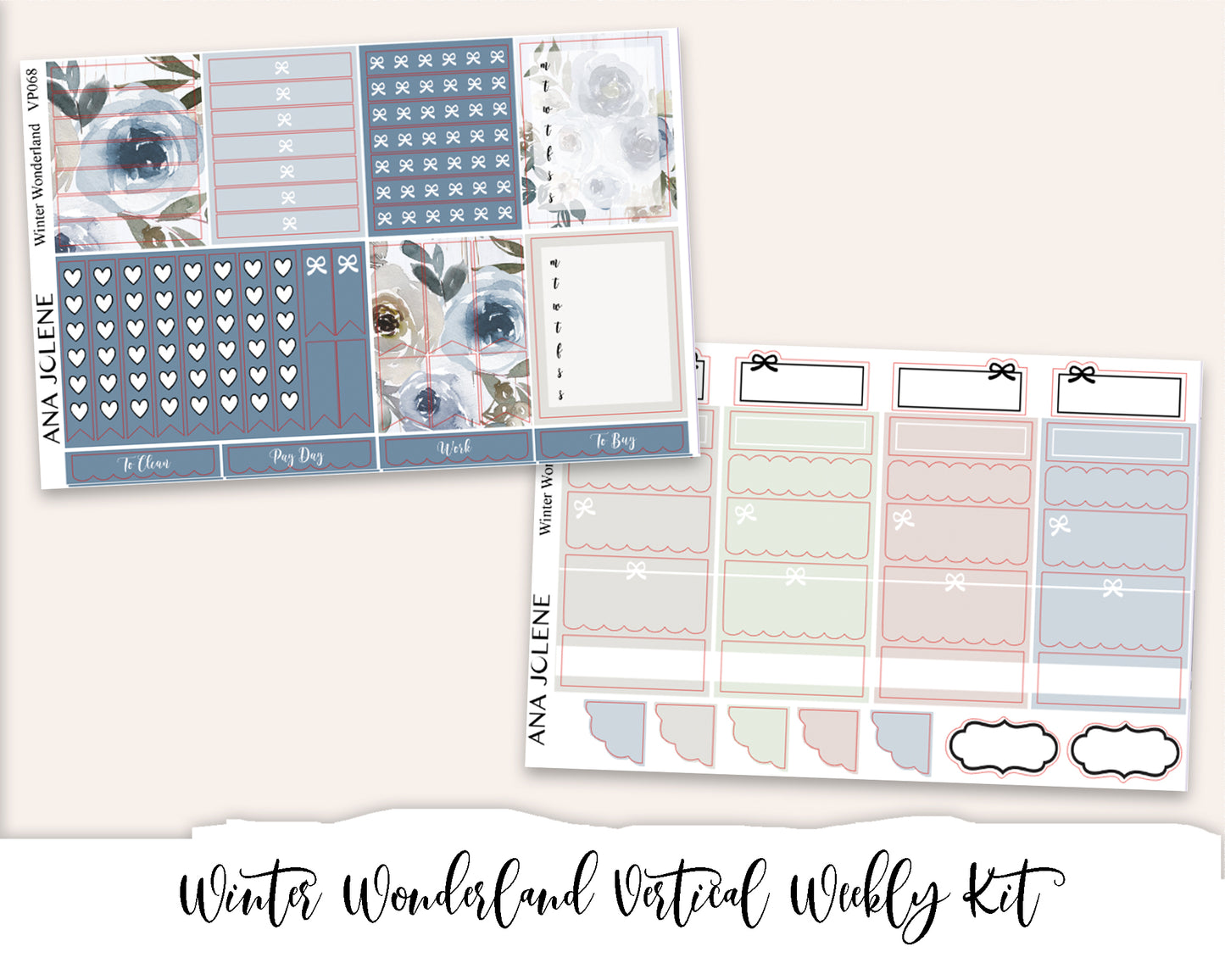 Vertical Weekly Planner Kit Bundle 1
