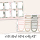 WINTER BLUSH  Planner Sticker Kit (Vertical Weekly)
