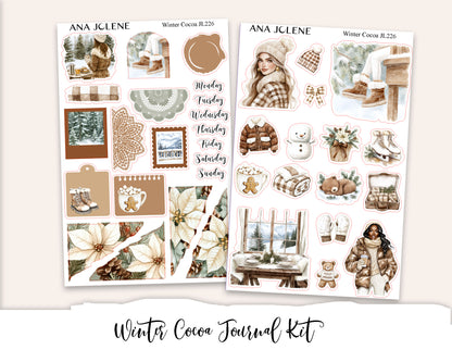 WINTER COCOA  Mini Journal Sticker Kit