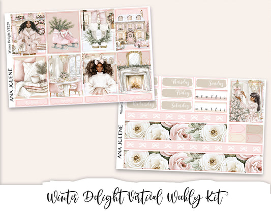 WINTER DELIGHT Planner Sticker Kit (Vertical Weekly)