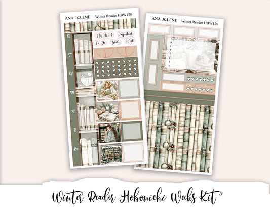 WINTER READER Hobonichi Weeks Planner Sticker Kit