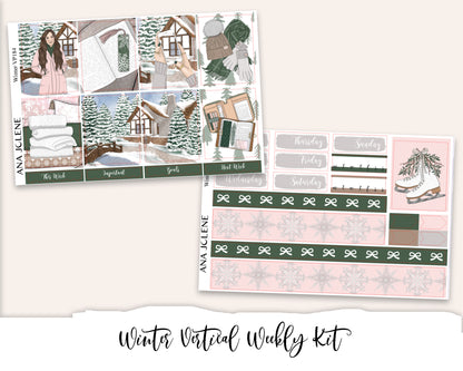 WINTER Planner Sticker Kit (Vertical Weekly)