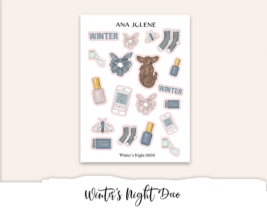 WINTER'S NIGHT Deco Stickers