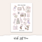 WISH LIST Planner Sticker Kit (Vertical Weekly)