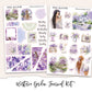 WISTERIA GARDEN  Planner Sticker Kit (Vertical Weekly)