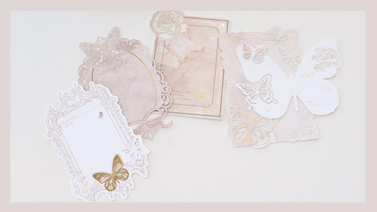 Foiled Butterfly Ephemera Cardstock Pack