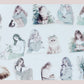 Cat and Fashion Girl Diecut Sticker Pack