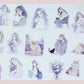 Cat and Fashion Girl Diecut Sticker Pack