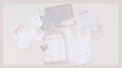 Foiled Butterfly Ephemera Cardstock Pack