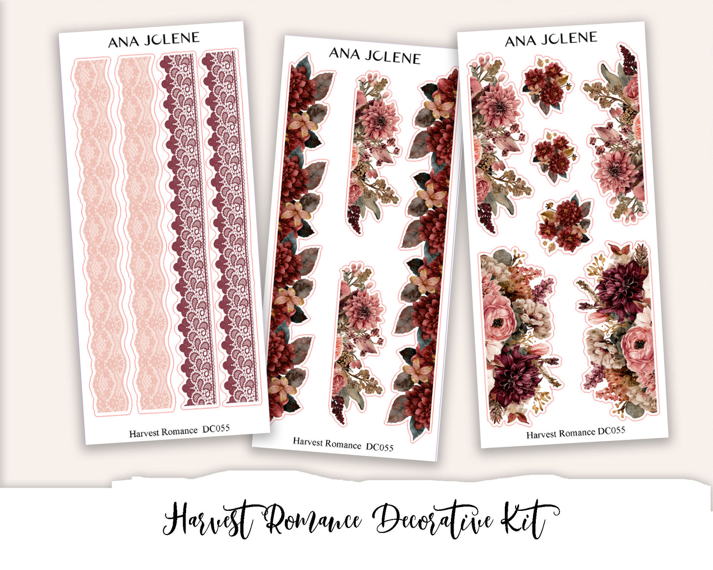 HARVEST ROMANCE Decorative Planner Sticker Kit