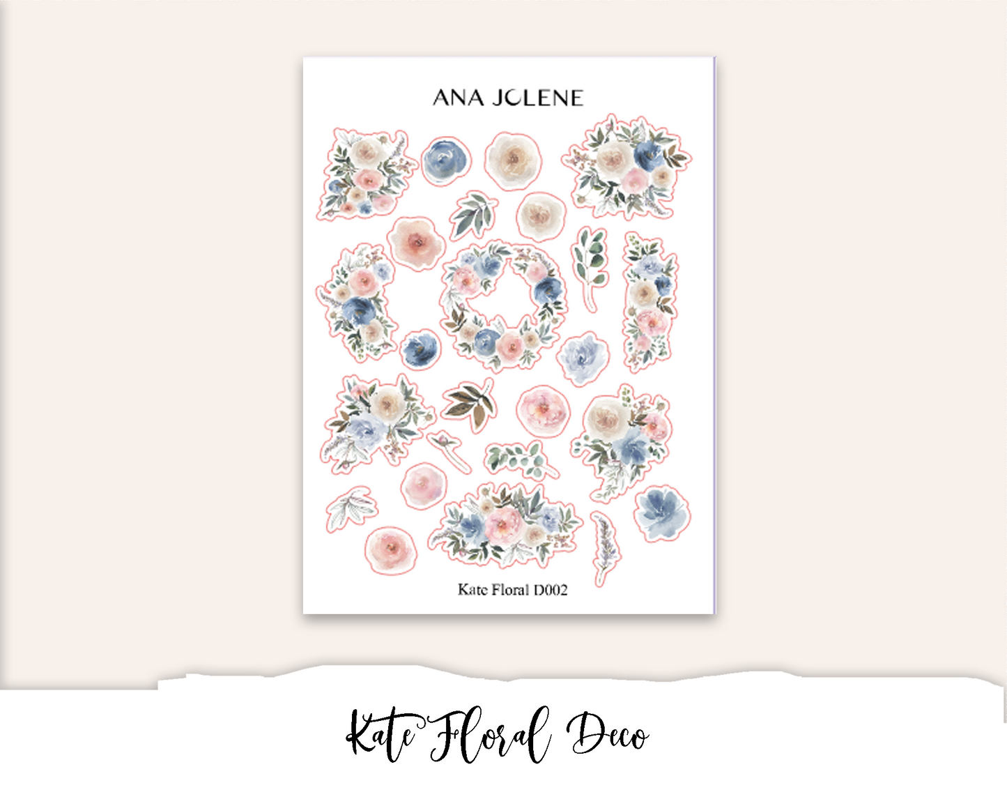 KATE FLORAL Deco Stickers