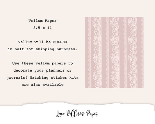 Lace Vellum Paper
