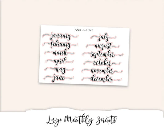 Large Monthly Scripts