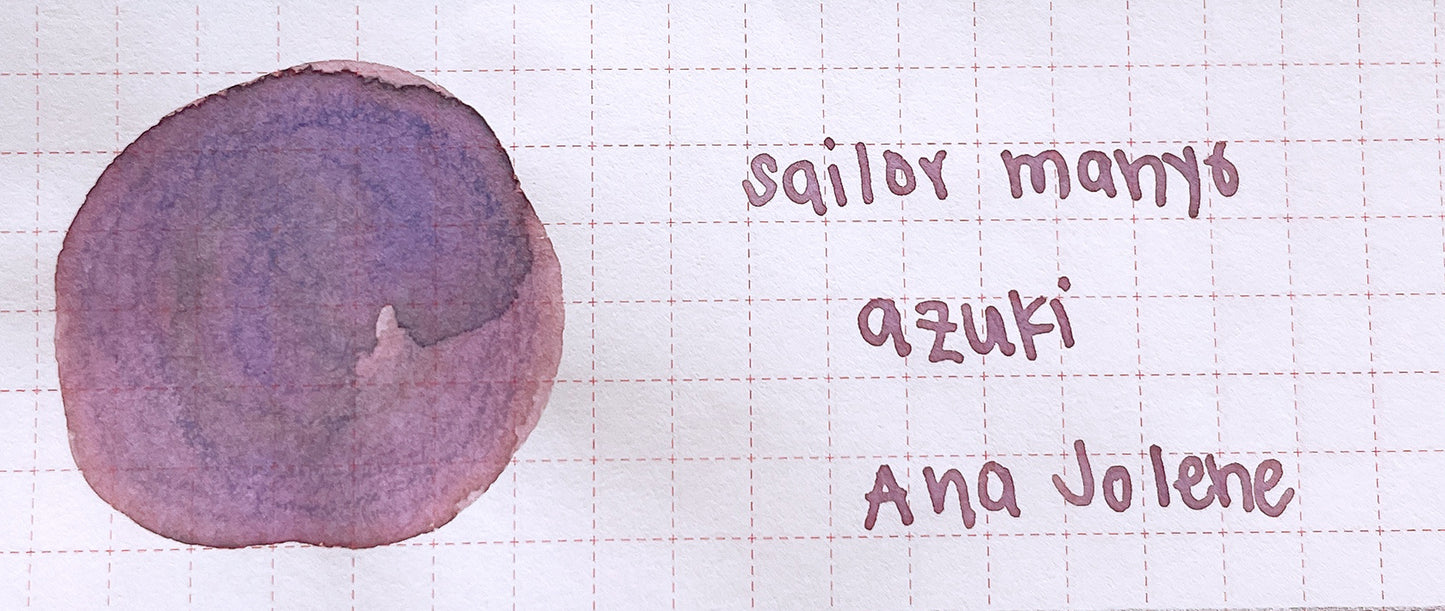 Sailor Manyo Fountain Pen Ink Samples