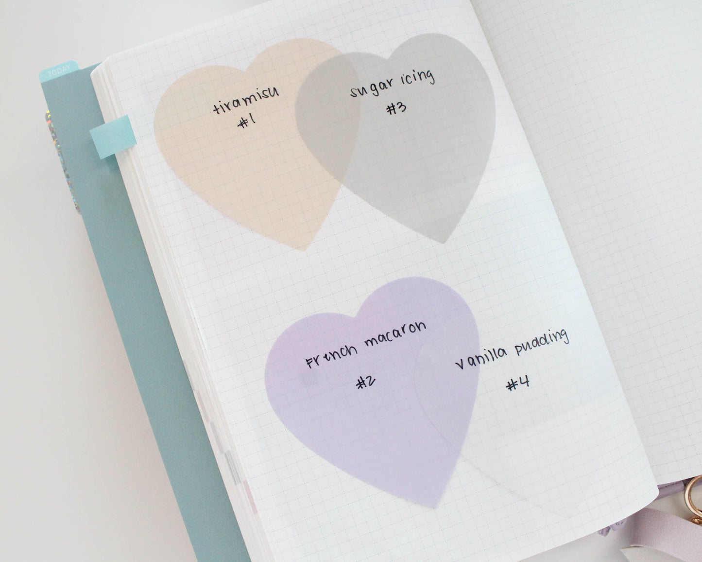 Transparent Sticky Notes- Heart
