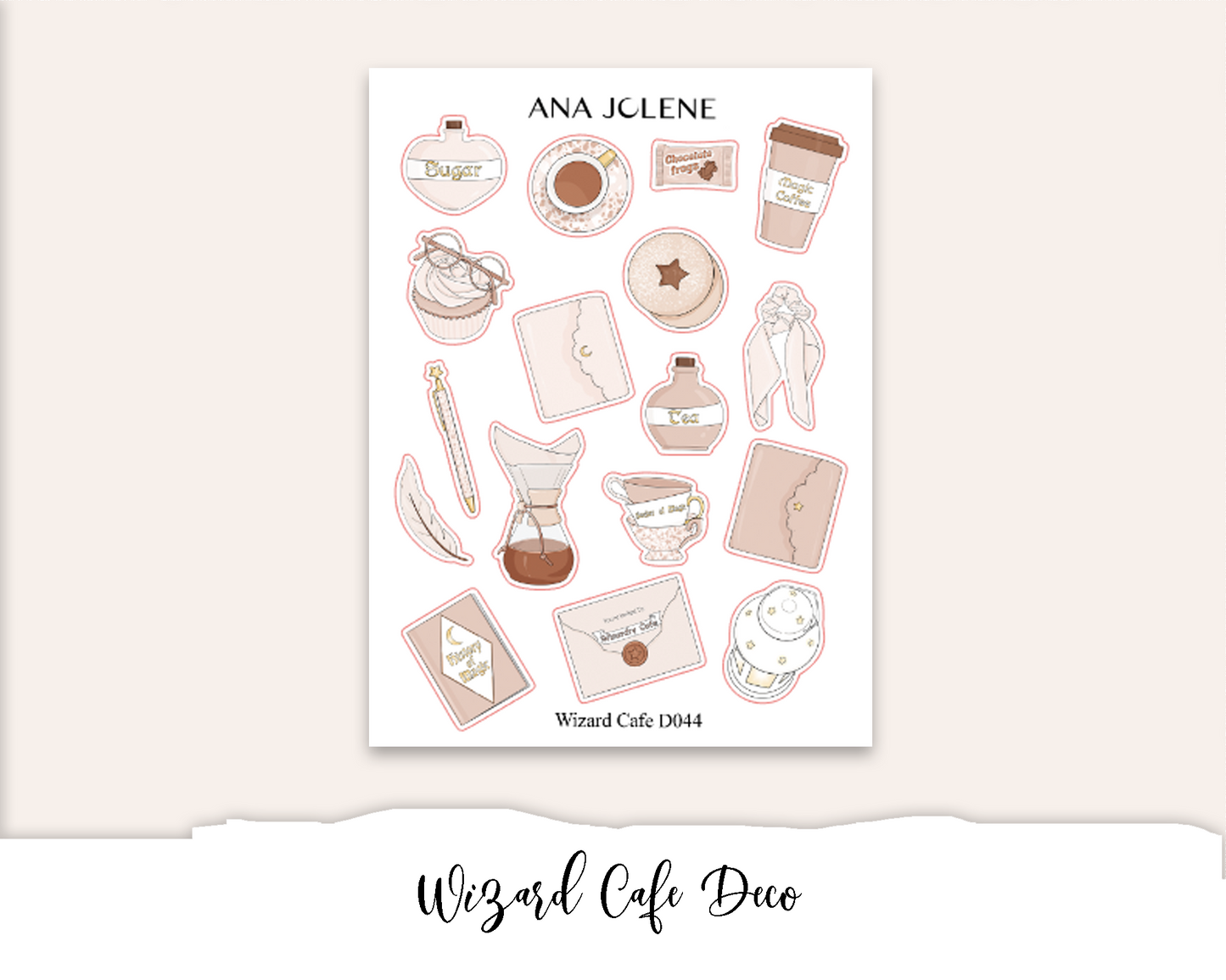 WIZARD CAFE Planner Sticker Kit (Vertical Weekly)