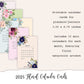 2023 Floral Calendar Journal Cards Printable