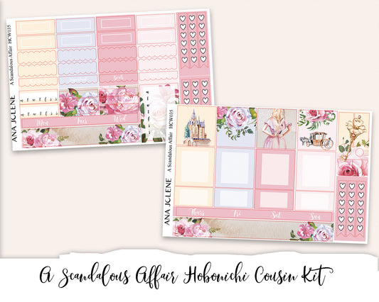 A SCANDALOUS AFFAIR Hobonichi Cousin Weekly Planner Sticker Kit