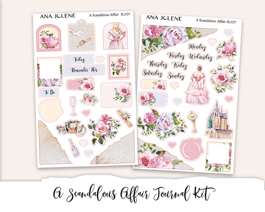 A SCANDALOUS AFFAIR Mini Journal Sticker Kit