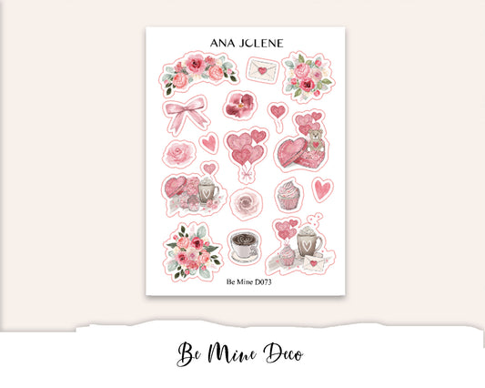 BE MINE Deco Stickers