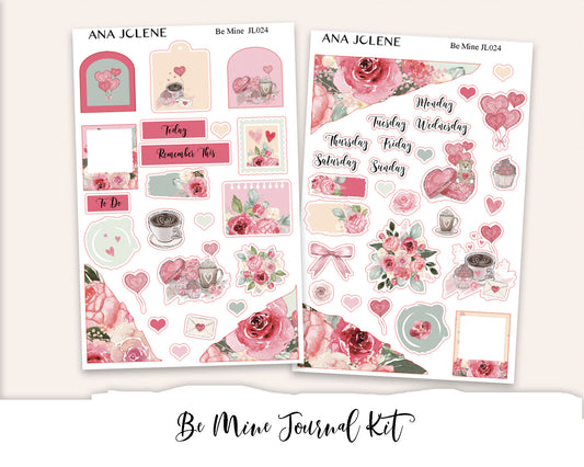 BE MINE Mini Journal Sticker Kit